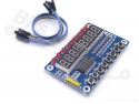Digit display 8-Digit 7-Segments TM1638 8 buttons/LEDs red